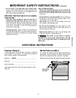 Предварительный просмотр 5 страницы Kenmore C970-44030 Use & Care Manual