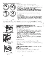 Предварительный просмотр 21 страницы Kenmore C970-44183 Use & Care Manual