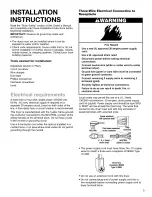 Предварительный просмотр 3 страницы Kenmore Clothes Dryer Installation And Owner'S Manual