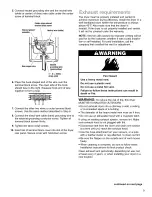 Предварительный просмотр 9 страницы Kenmore Clothes Dryer Installation And Owner'S Manual