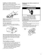 Предварительный просмотр 13 страницы Kenmore Clothes Dryer Installation And Owner'S Manual