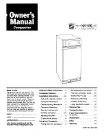 Kenmore Compactor Owner'S Manual preview