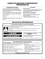 Preview for 27 page of Kenmore Counter Depth Elite Use & Care Manual