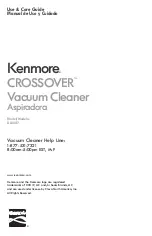 Предварительный просмотр 1 страницы Kenmore CROSSOVER DU3017 Use & Care Manual