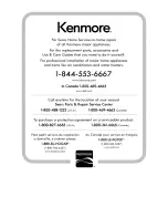 Preview for 48 page of Kenmore CROSSOVER MAX 116.10325 Use & Care Manual