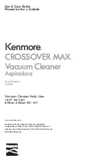 Предварительный просмотр 1 страницы Kenmore Crossover Max DU3018 Use & Care Manual