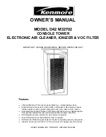 Preview for 1 page of Kenmore D42 M32702 Owner'S Manual