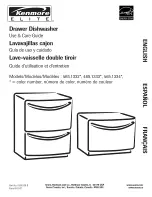 Preview for 1 page of Kenmore DRAWER DISHWASHER 465.1332 Use & Care Manual