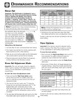 Preview for 11 page of Kenmore DRAWER DISHWASHER 465.1332 Use & Care Manual