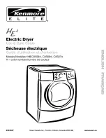 Предварительный просмотр 1 страницы Kenmore ELITE 110.C8508 Use & Care Manual