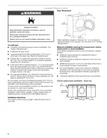 Предварительный просмотр 6 страницы Kenmore ELITE 110.C8508 Use & Care Manual