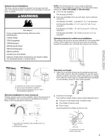 Предварительный просмотр 9 страницы Kenmore ELITE 110.C8508 Use & Care Manual