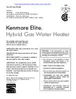 Kenmore ELITE 153.331000 Use & Care Manual preview