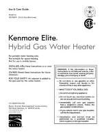 Предварительный просмотр 1 страницы Kenmore Elite 153.331010 Use & Care Manual