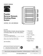 Preview for 1 page of Kenmore Elite 625.385560 Owner'S Manual