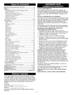 Preview for 2 page of Kenmore Elite 721.88512 Use And Care Manual