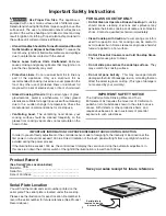 Preview for 4 page of Kenmore ELITE 790.4399 Series Use & Care Manual