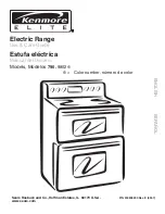 Kenmore ELITE 790. 9802 Use & Care Manual preview
