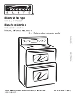 Preview for 1 page of Kenmore ELITE 790. 9802 Use & Care Manual