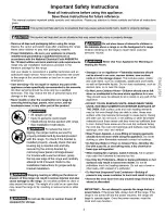 Preview for 3 page of Kenmore Elite 790.99012 Use & Care Manual