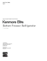 Предварительный просмотр 1 страницы Kenmore Elite 795.7902 Series Use & Care Manual