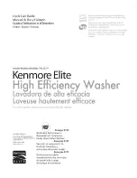 Kenmore ELITE 796.2927 Series Use And Care Manual preview