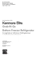 Предварительный просмотр 1 страницы Kenmore Elite Grab-N-Go 795.7206 Series Use & Care Manual