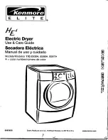 Kenmore Elite HE4 110.8586 Series Use & Care Manual предпросмотр