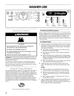 Preview for 12 page of Kenmore Elite HE5t Steam 110.4770 Series Use & Care Manual