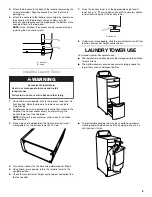 Предварительный просмотр 3 страницы Kenmore Elite Laundry Tower Use And Care Manual