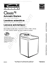 Предварительный просмотр 1 страницы Kenmore Elite Oasis HE 110.2706 Series Use And Care Manual