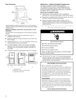 Предварительный просмотр 6 страницы Kenmore Elite Sensor Smart 110.7506 Series Use & Care Manual