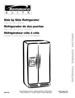 Kenmore Elite Side by Side Refrigerator Use & Care Manual preview