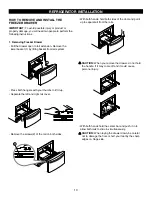 Preview for 13 page of Kenmore Elite Trio 7874 Series Use & Care Manual