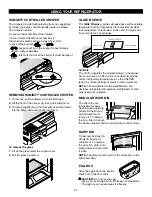 Предварительный просмотр 21 страницы Kenmore Elite trio 795.7876 Series Use & Care Manual