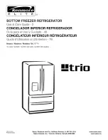 Предварительный просмотр 1 страницы Kenmore Elite Trio 795.7977 Series Use And Care Manual