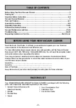 Preview for 2 page of Kenmore FeatherLite Lift-Up DU4080 Use & Care Manual