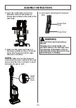 Preview for 9 page of Kenmore FeatherLite Lift-Up DU4080 Use & Care Manual