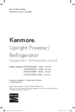 Preview for 1 page of Kenmore FU015AWD Use & Care Manual