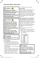 Preview for 3 page of Kenmore FU015AWD Use & Care Manual