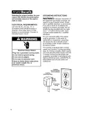 Предварительный просмотр 10 страницы Kenmore Galaxy One-speed automatic washer Owner'S Manual And Installation Instructions