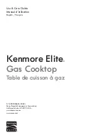 Kenmore Gas cooktop Use & Care Manual предпросмотр