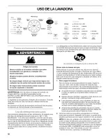 Предварительный просмотр 36 страницы Kenmore HE 3T 110.4596 Series Owner'S Manual And Installation Instructions