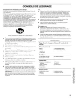 Предварительный просмотр 69 страницы Kenmore HE 3T 110.4596 Series Owner'S Manual And Installation Instructions