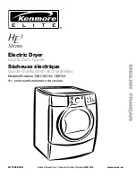 Kenmore HE3 Steam 110.C8674 series Use & Care Manual preview