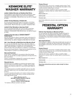 Preview for 3 page of Kenmore HE3t - Elite Steam 4.0 cu. Ft Owner'S Manual And Installation Instructions