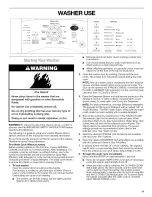Preview for 11 page of Kenmore HE3t - Elite Steam 4.0 cu. Ft Owner'S Manual And Installation Instructions