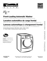 Kenmore HE4t 110.4508 Owner'S Manual And Installation Instructions предпросмотр