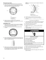 Preview for 14 page of Kenmore HE5 Gas dryer with Steamcare 110.9770 Use And Care Manual