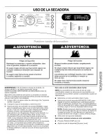 Preview for 43 page of Kenmore HE5 Gas dryer with Steamcare 110.9770 Use And Care Manual